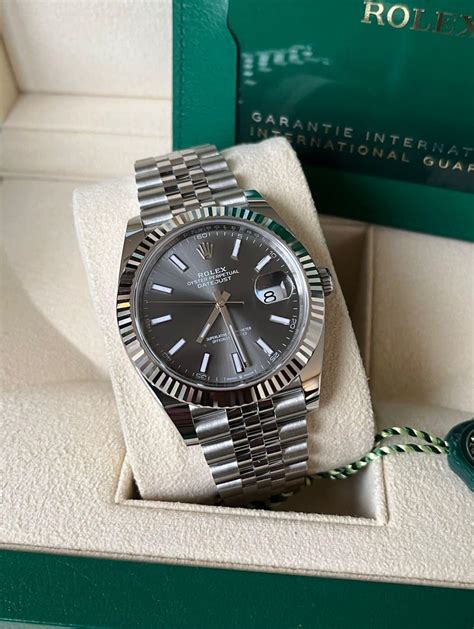 rolex datejust 41 dunkles rhodium|2022 Rolex Datejust 41mm.